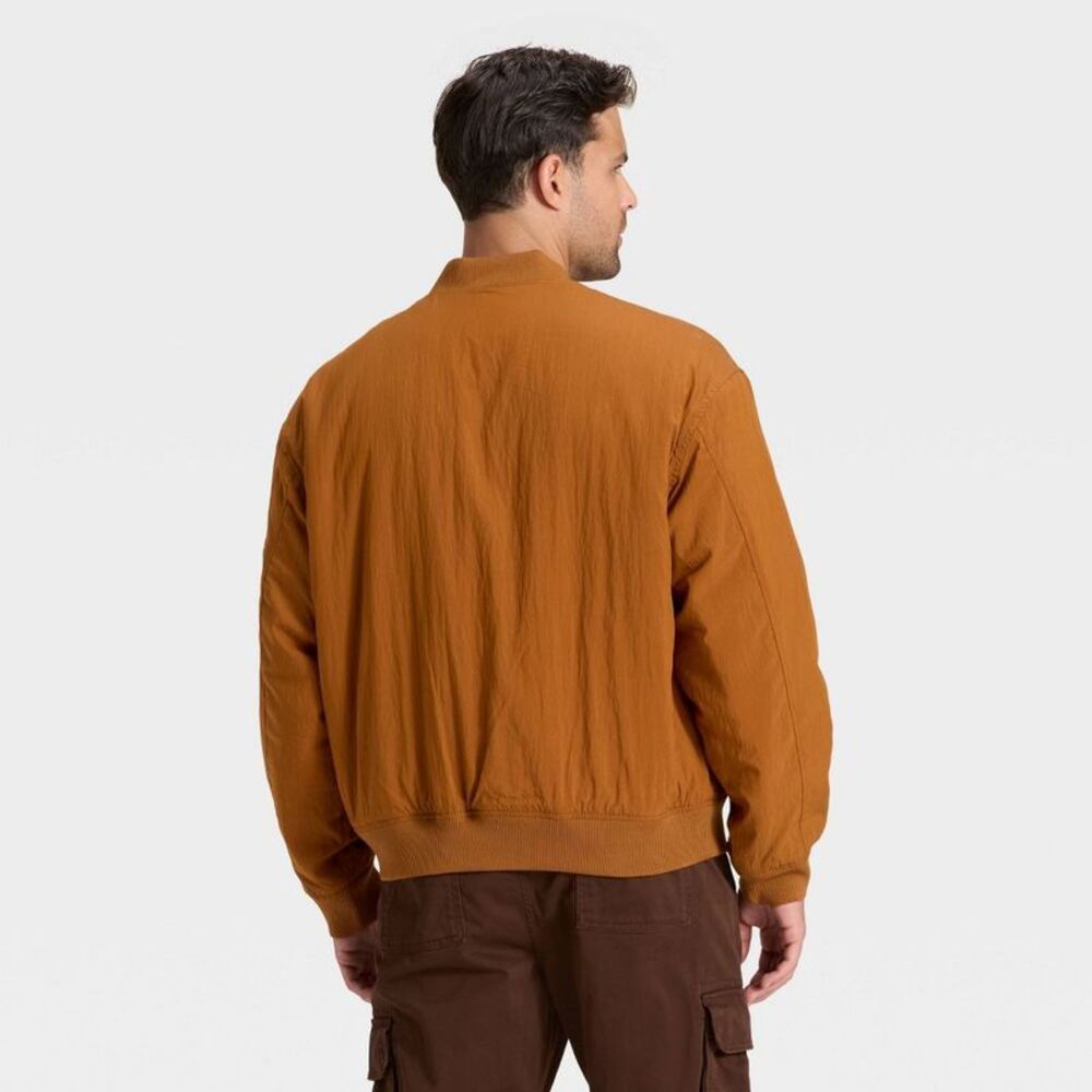 Goodfellow & Co - Men's Varsity Jacket - Goodfellow & Co Brown M Brown - Picture 2 of 3